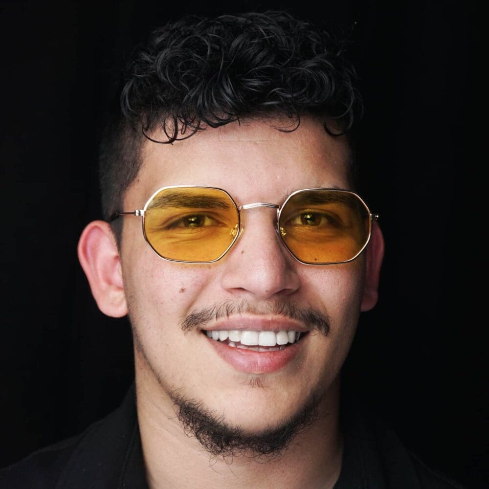 Hichem DJ Profil smile Glasses